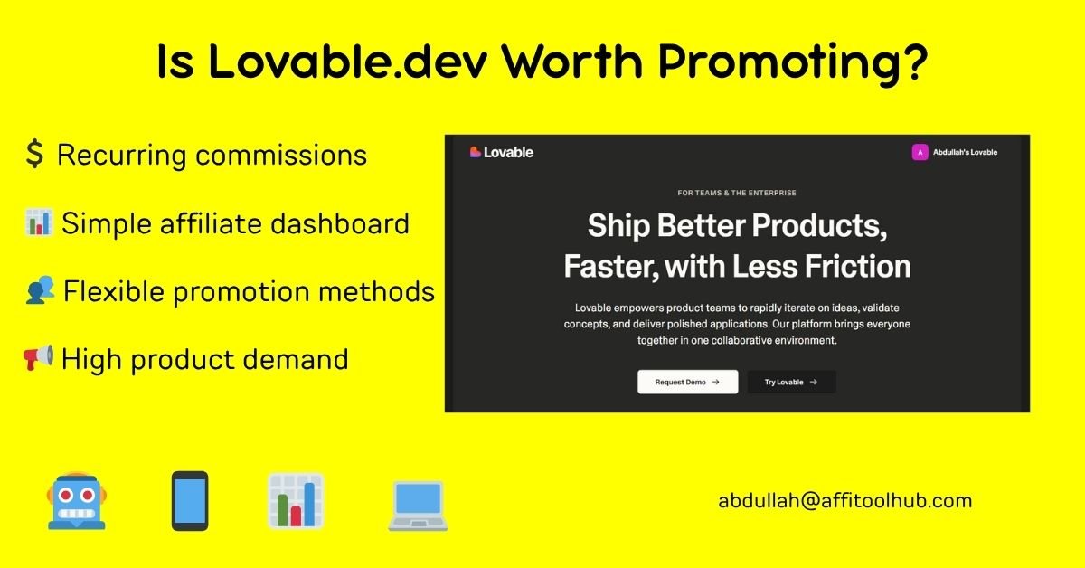 Lovable.dev Affiliate Program: A Smarter Path to Recurring SaaS Income